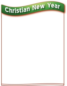 Christian New Year Border