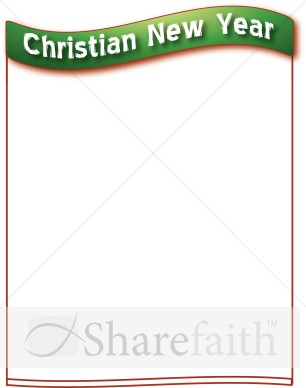Christian New Year Border
