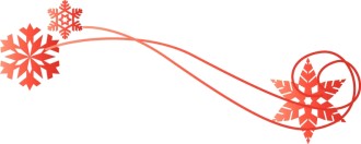 Red Snowflake Page Divider