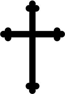 Black Trinity Cross Graphic