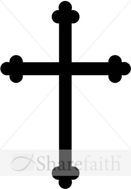 Black Trinity Cross Graphic