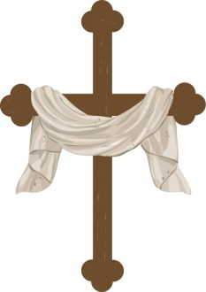 Draped Cross Graphic