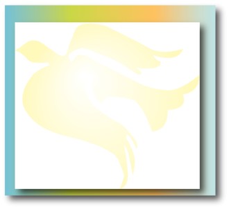 Faded Dove and Rainbow Box
