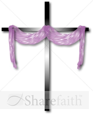 Purple Cloth and Cross