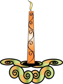 Cute Orange Candle Holder