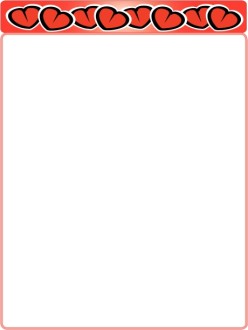 Row of Hearts Border