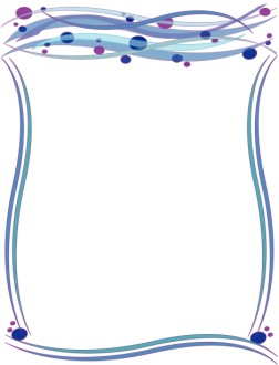 Swirls and Polka Dots Border