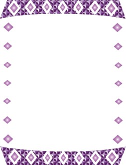 Purple Diamonds Border