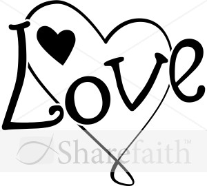 Fun Black and White Love Heart