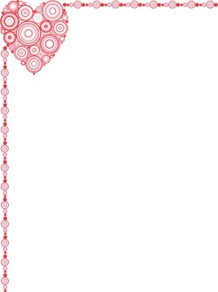 Polke Dot Heart Border