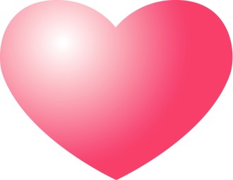 Shining Red Heart