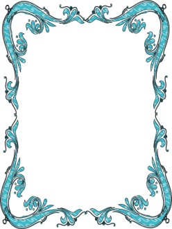 Blue Victorian Border