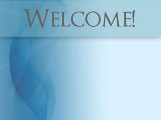 Welcome with Blue Waves