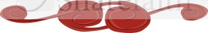 Deep Red Page Divider