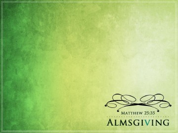 Almsgiving Church PowerPoint
