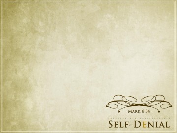Self Denial Christian PowerPoint Template