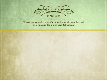 Self Denial Christian PowerPoint Template