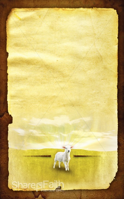 Passover Church Bulletin Cover