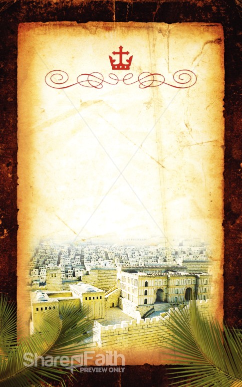 Palm Sunday Bulletin Cover