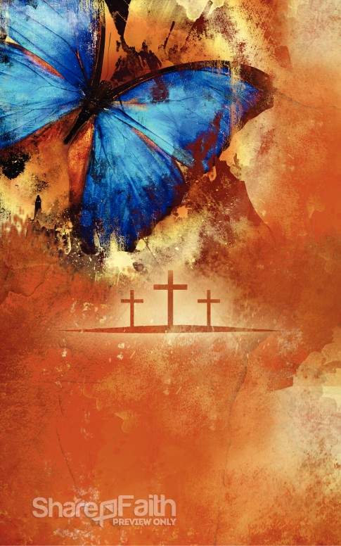 Easter Cross Church Bulletin Cover