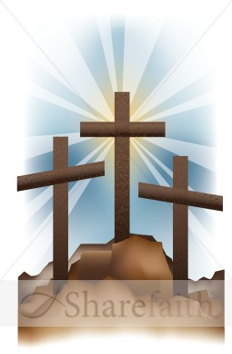 Golgotha Hill Crosses