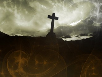 Cross on Hill Worship Backround