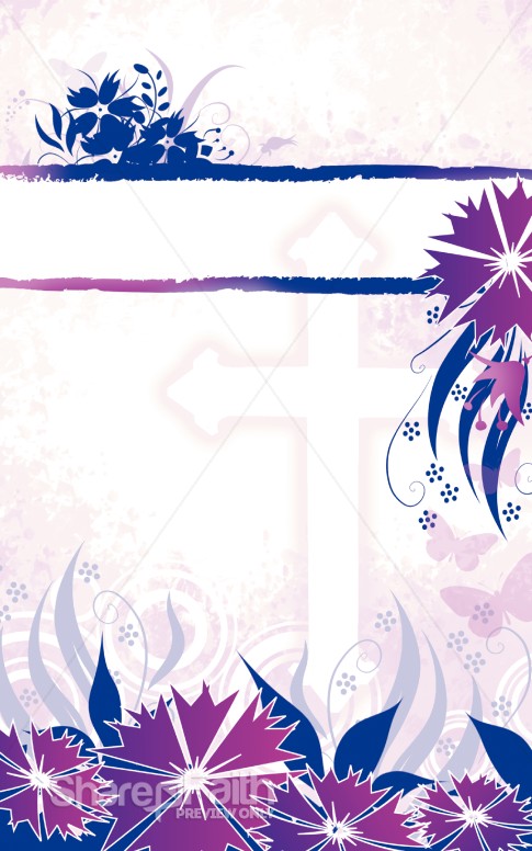 Floral Cross Bulletin