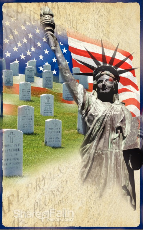 Memorial Day Bulletin Cover | Secular Holiday Bulletin Covers