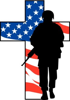 Solider Cross Silhouette