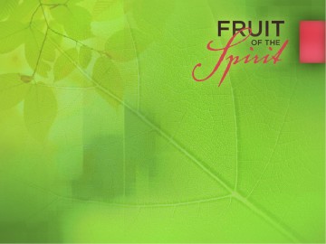 Kindness and Goodness Fruit of the Spirit PowerPoint Template