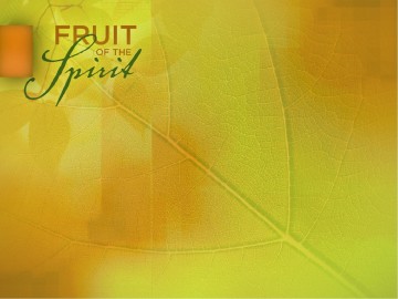 Patience Fruit of the Spirit PowerPoint Template