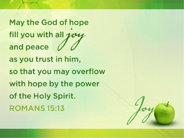Joy Fruit of the Spirit PowerPoint Template