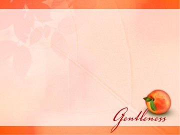 Gentleness Fruit Of The Spirit Powerpoint Template