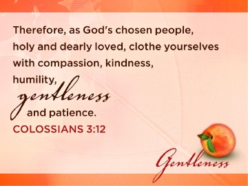 Gentleness Fruit Of The Spirit Powerpoint Template