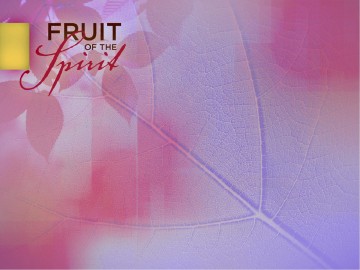 Self Control Fruit Of The Spirit Powerpoint Slides