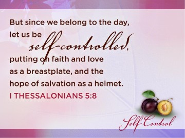 Self Control Fruit Of The Spirit Powerpoint Slides