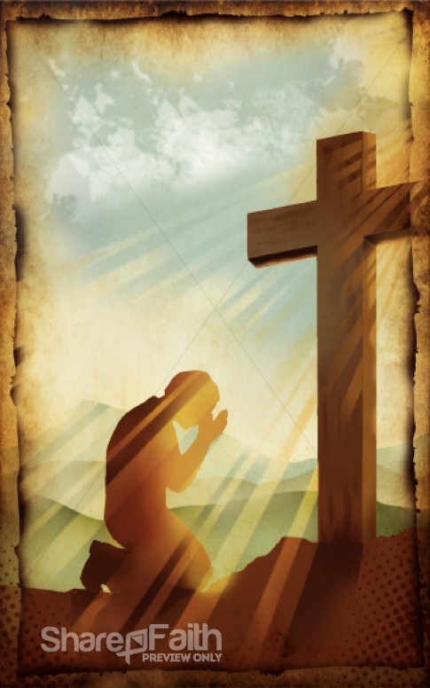 Praying At The Cross Bulletin Cover
