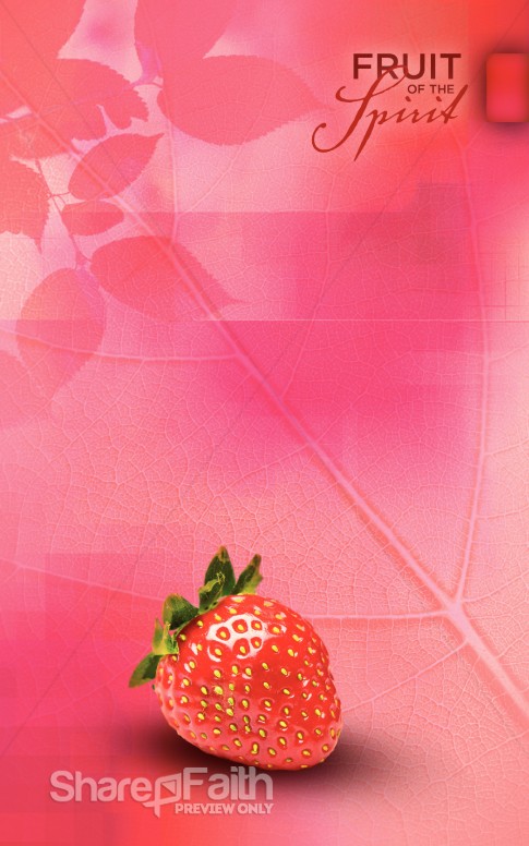 Love Fruit Of The Spirit Bulletin Cover