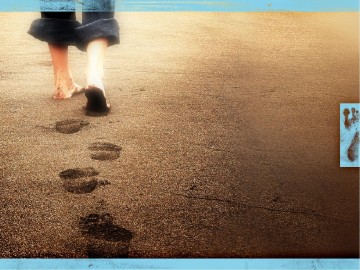A Fathers Footsteps PowerPoint Template
