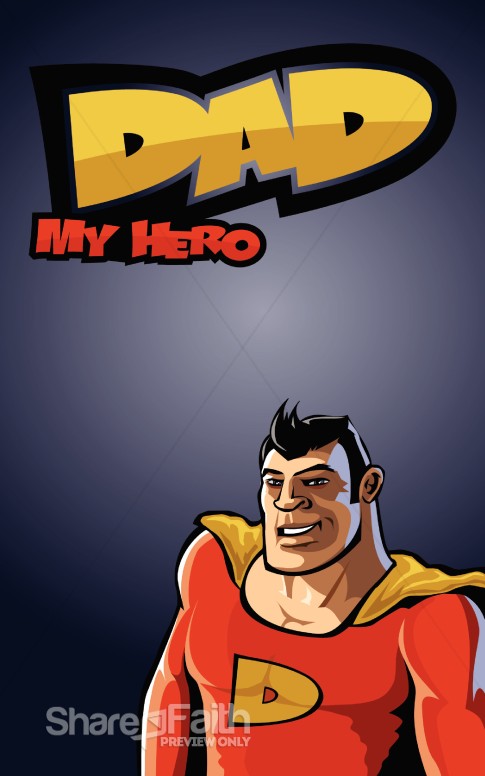 Super Dad Father's Day Bulletin Cover