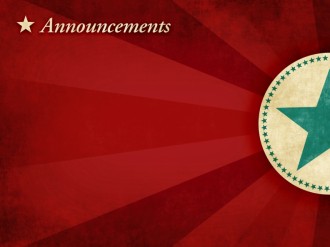 One Nation Under God Announcement Background Slide Red