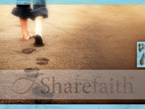 A Father's Footsteps Worship Background Slide