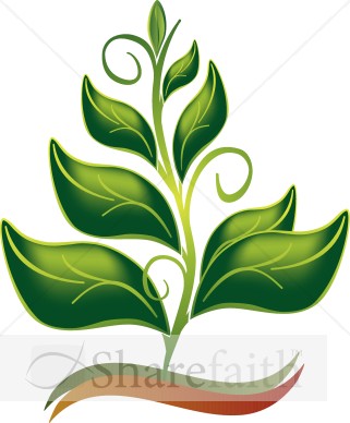Growing In The Spirit Color Clipart
