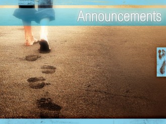 A Father's Footsteps Church Announcement  Background