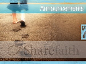 A Father's Footsteps Church Announcement  Background