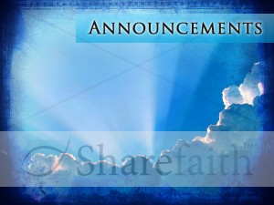 Great Intercessor Church Announcement Background