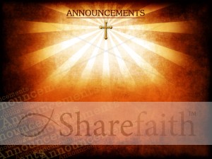 King Of Kings Church Announcement Background