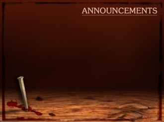 Nail Scarred Hands Easter Announcement Backgrounds