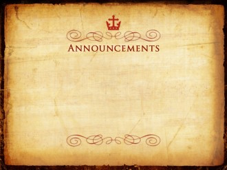 Palm Sunday Announcement Background