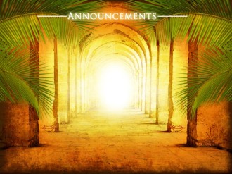 Hosanna Church Announcement Template
